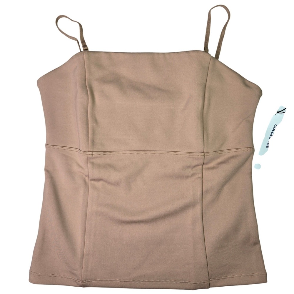 Girlfriend Collective Women Brown Cami Tank Top 3102-WS-MD Size Medium NWT